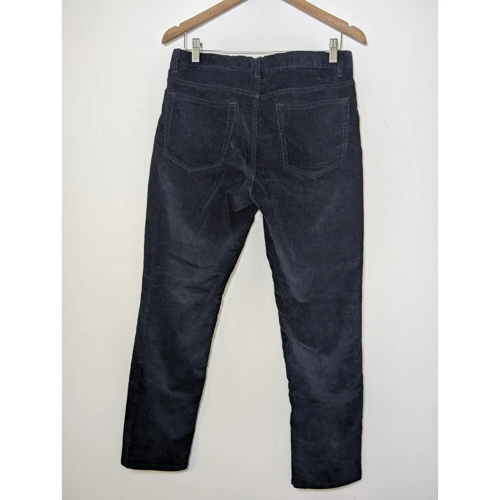 Banana Republic Navy Corduroy Aiden Pants Straight 30x30 Stretch Cotton Classic